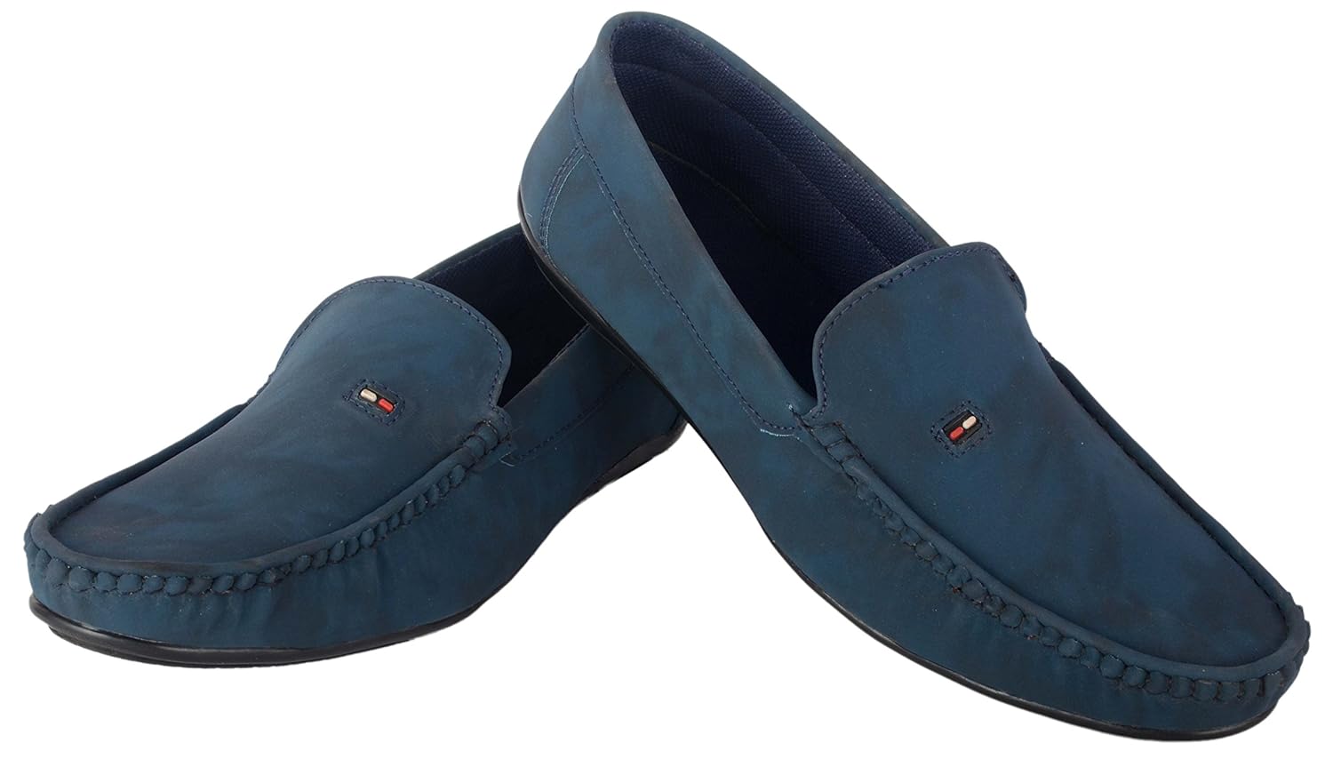 shoeniverse men's blue redefining comfort casual loafers