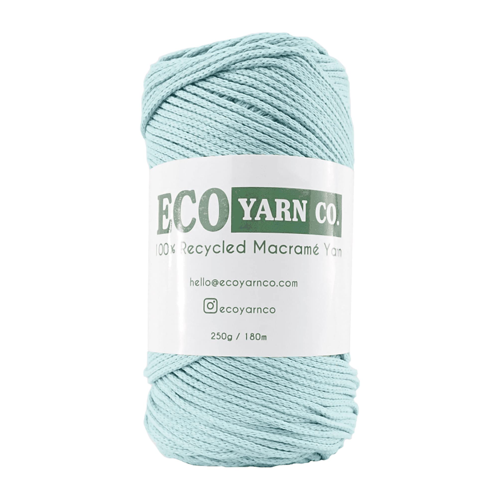 Light Green Cotton/Polyester Macrame Yarn, 180m (250g) — image 1