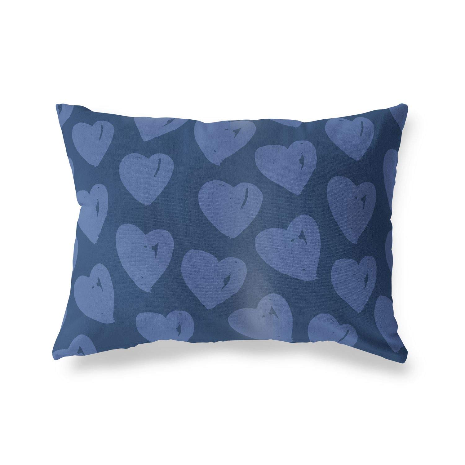 BonaMaison Decorative Cushion Cover, Blue Throw Pillow Covers, Home Decorative Pillowcases for Livingroom, Sofa, Bedroom, Size: 45X60 Cm - Designed and Manufactured in Turkey