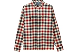 Indian Motorcycle Men's Iowa Plaid Shirt, Red