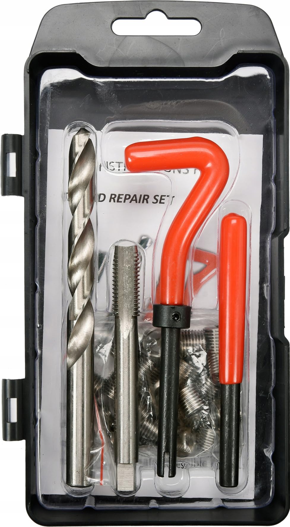Yato Thread Repair Kit M10 X 1.5 mm | Repair Fillets Ruined with Helical Insert M10 | Set with Tip and Die Set with Specific Sizes and Springs El