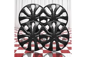 Brighter Design Set of 4 Gloss Black 10 Spoke 17" Wheel Covers for Nissan Rogue S 2014-2020