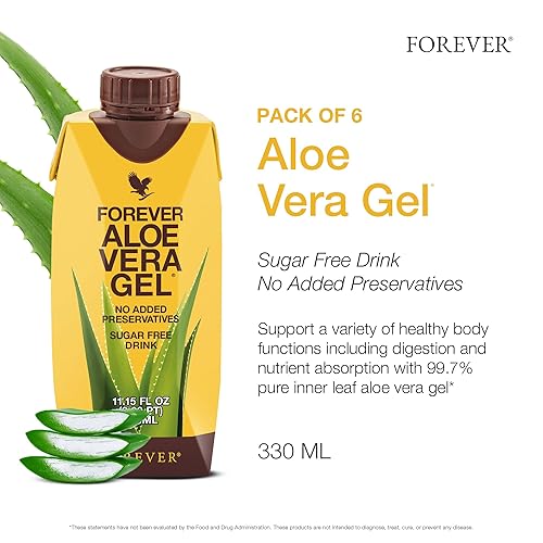 Forever Living - Aloe Vera Gel - 99.7% Pure Inner Leaf Aloe Vera Juice -  Preservative-Free - 11.15 fl oz (Pack of 6) in Saudi Arabia | Whizz Aloe  Vera