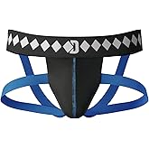 Diamond MMA Four-Strap Jock Strap Supporter with Built-in Athletic Cup Pocket for Sports