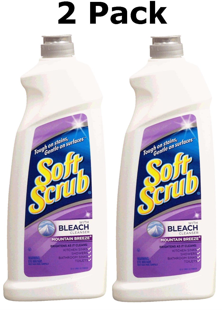 Soft Scrub with Bleach Cleanser, Mountain Breeze 36 Oz 2