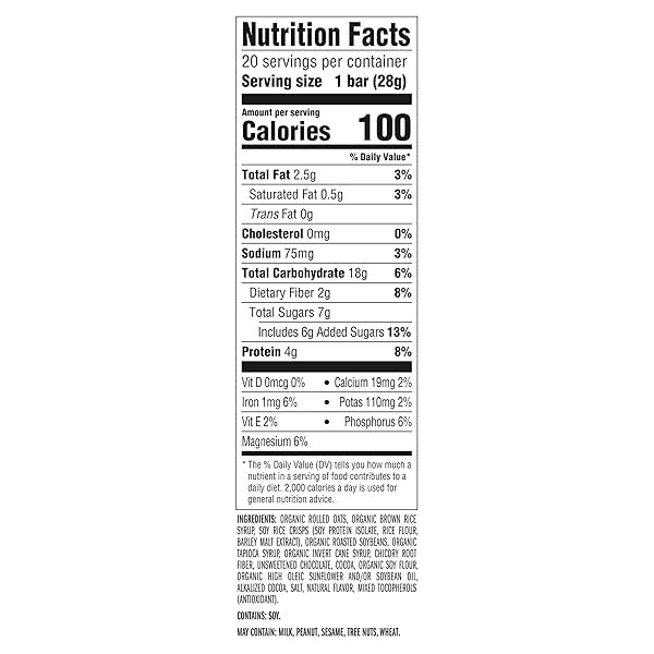 CLIF BAR MINIS – CHOCOLATE BROWNIE FLAVOR – MADE WITH ORGANIC OATS – 4G PROTEIN – NON-GMO – PLANT BASED – SNACK-SIZE ENERGY BARS – 0.99 OZ. (20 PACK)