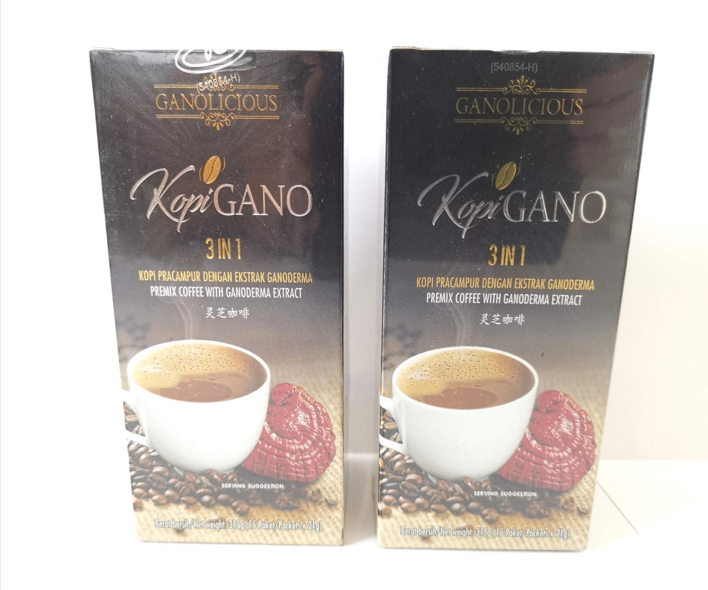 2 boxes Gano Excel GanoCafe 3 in 1 Ganoderma Coffee