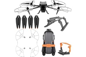 Craznick Propellers for DJI Air 3S Drone - 4Pcs Accessories Set with Propeller Guard Protector Landing Gear Low Noise Blades for DJI Air 3/Air 3S Drone Accessories Bundles