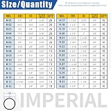 GLARKS 834Pcs O-Ring Assortment Kit Metric SAE Rubber Seals Gaskets Picks Hooks view 3