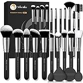 Makeup Brushes Set, Mlemle Professional 25 Pcs Makeup Kit, Include Foundation Powder Blush Concealers Eye shadows 21 Pcs Make