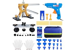 Bitlyle Dent Puller Hail Remover Kits,45pc Professional Car Paintless Dent Removal Tools,Adjustable Dent Lifter,Bridge Puller for Auto Dent Damage Removal