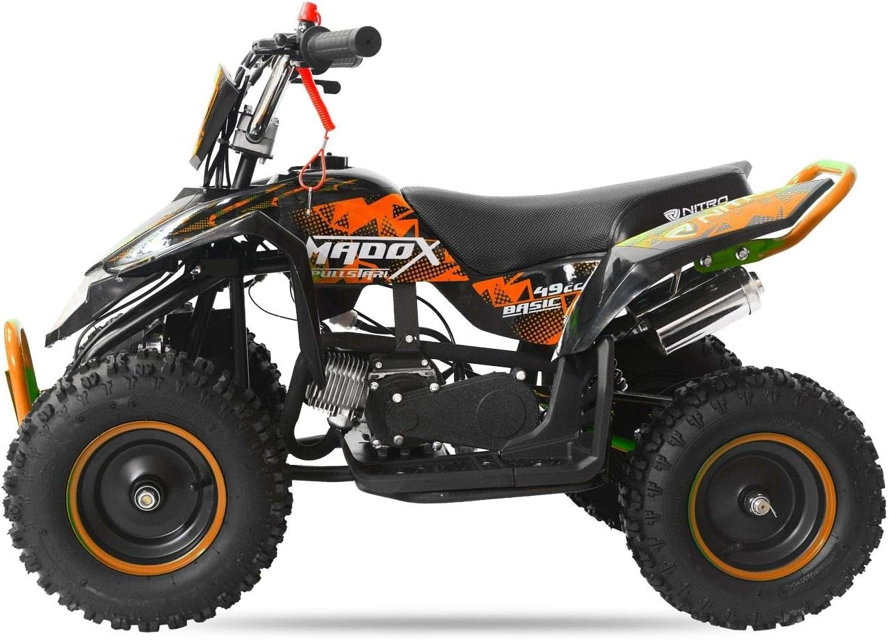 Madox Deluxe 49cc 6 Mont/&eacute; Noir et Orange