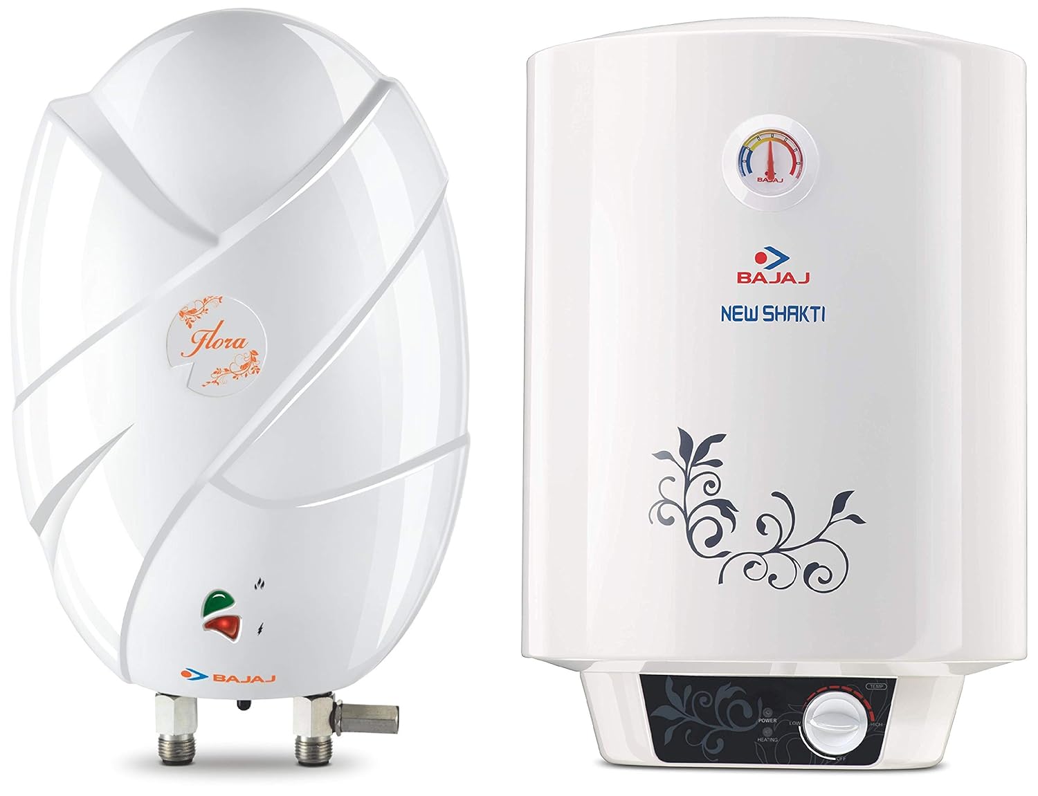 Buy Bajaj New Shakti Storage 10 Liter Vertical Water Heater, White, 4