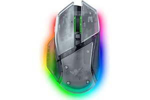 Razer Basilisk V3 Pro 35K Wireless Gaming Mouse: HyperScroll Tilt Wheel - 35K DPI Optical Sensor Gen 2-13 Customizable Controls - RGB - Optical Switches Gen 3 - Up to 140 Hr Battery - Phantom White