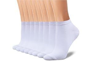 CHARMKING CHARKING 8 Pairs Ankle Socks for Women - Non Slip Cotton No Show Low Cut Casual Socks