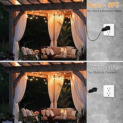 AVANLO 55FT Outdoor Lights String for Patio Outside