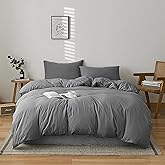 Cottonight Grey Comforter Sets Queen Dark Grey Comforter Queen Size Men Women Charcoal Grey Quilts Blanket Modern Solid Smoke Gray Bedding Comforter Set for Men Boys Adults