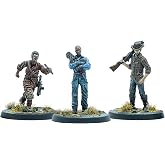 Modiphius Fallout: Wasteland Warfare - Foundation Authority, 3 Miniatures | Wilds of Appalachia Wave 32mm Scale Unpainted Resin Figures, Features Paige, Ward and Aubrie with Scenic Plastic Bases