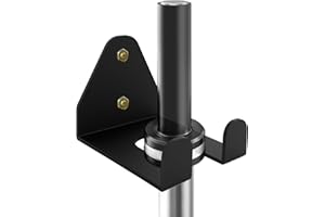 YZZHAJ Olympic Barbell Hanger, Heavy Duty Barbell Storage Rack, Vertical Barbell Mount Rack, Garage Gym Bar Wall Rack,Space S