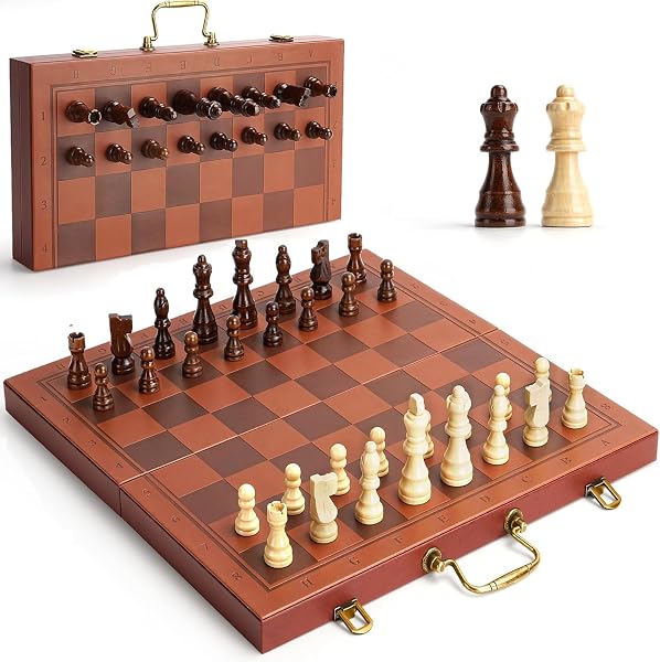 MAGNETIC CHESS SET 15.5 INCH CHESS BOARDS FOR...