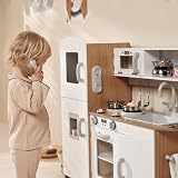 Kidoz Signature Kids Wooden Kitchen Large Playset White Kitchen view 5