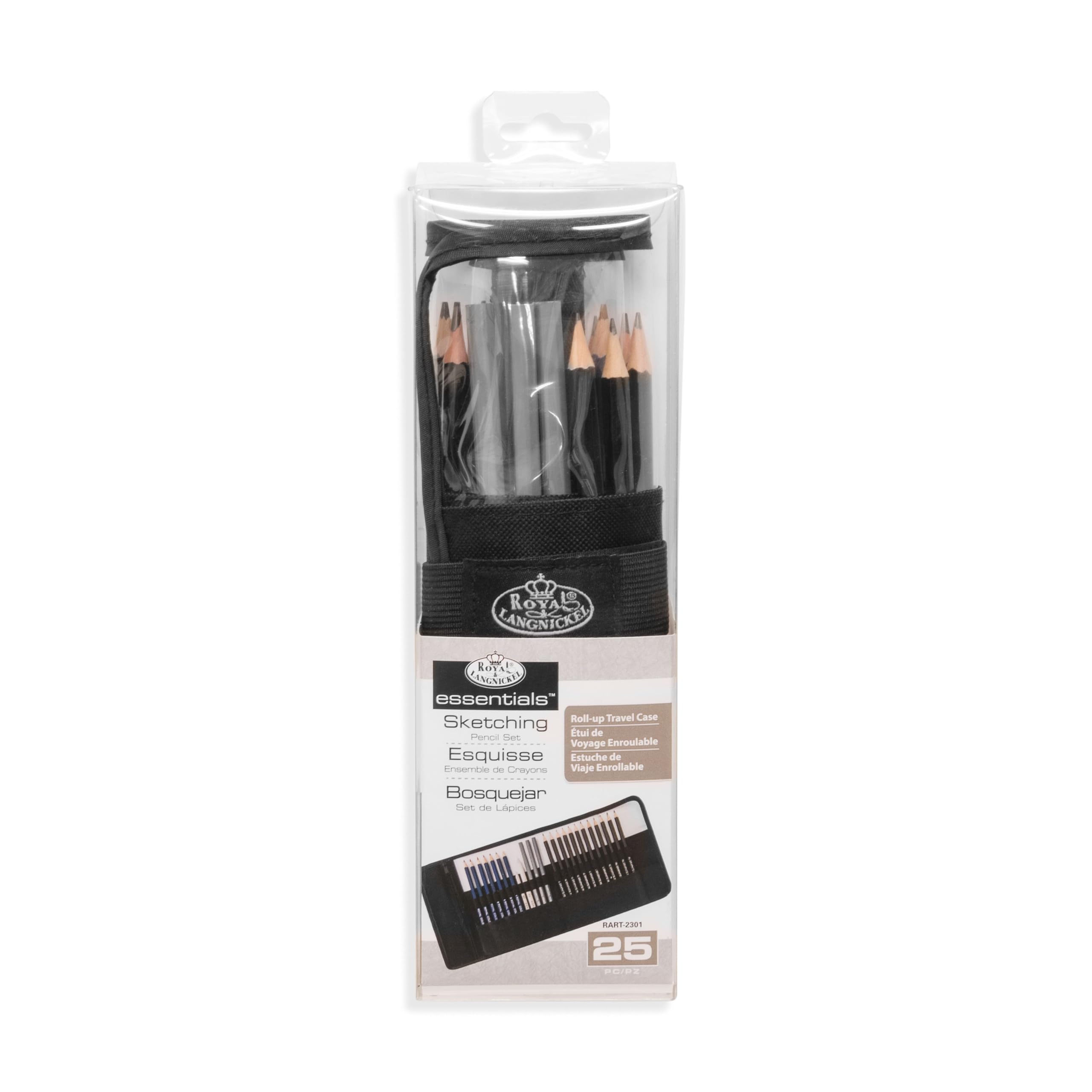Royal & Langnickel Sketching Pencil Roll-Up Travel Set 25 PC