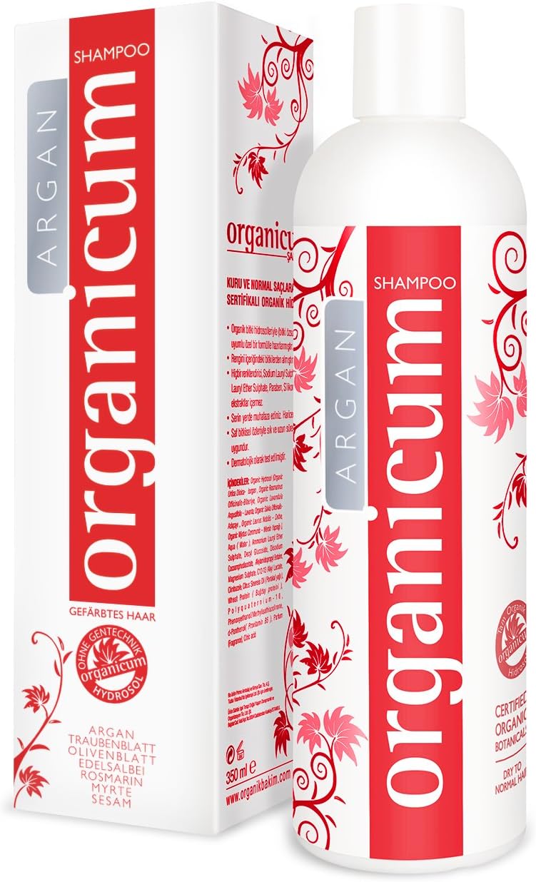 organicum Argan shampoo, colored hair, 350 ml, organic hydrosol complex, vegan