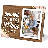 Best Mimi Ever Picutre Frame, Grandma Gifts from Grandkids, Grandmother Photo Frame Gift for Grandma,Birthday Christmas Mothers Day Gifts, You Are The Best Mimi Ever, 4x6Inch Photo (Brown-Mimi)