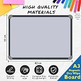 Fridge Magic A3 Whiteboard Magnetic Metal Surface 40x32cm with Frame view 3