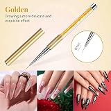 Beetles Gel Polish Nail Art Liner Brushes Set 5 Sizes 5/7/9/11/20mm 17.5cm view 5