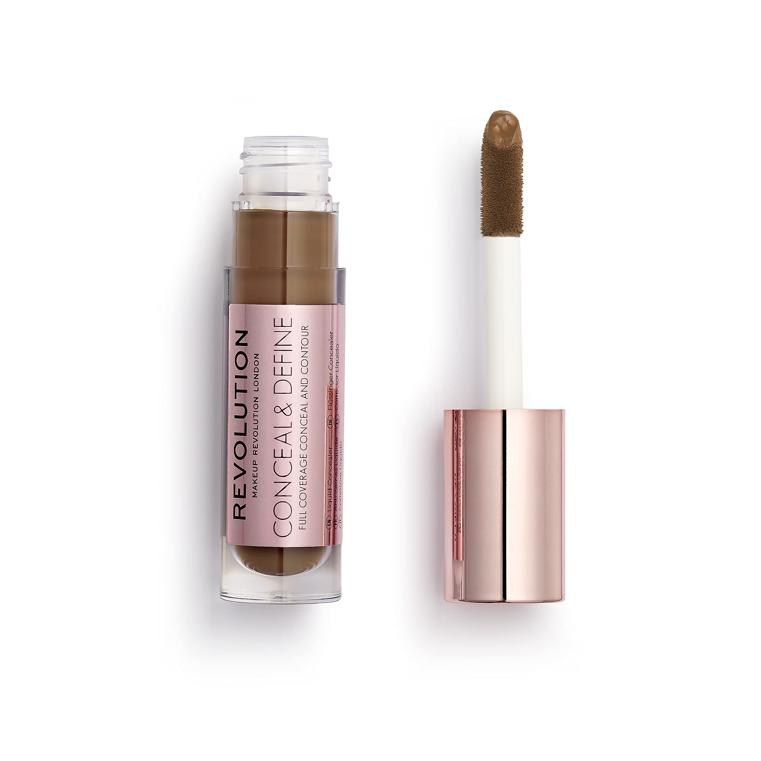 Revolution Conceal & Define Concealer, Lightweight, Long-Lasting, Full Coverage Face Makeup, C17, 4g — image 1