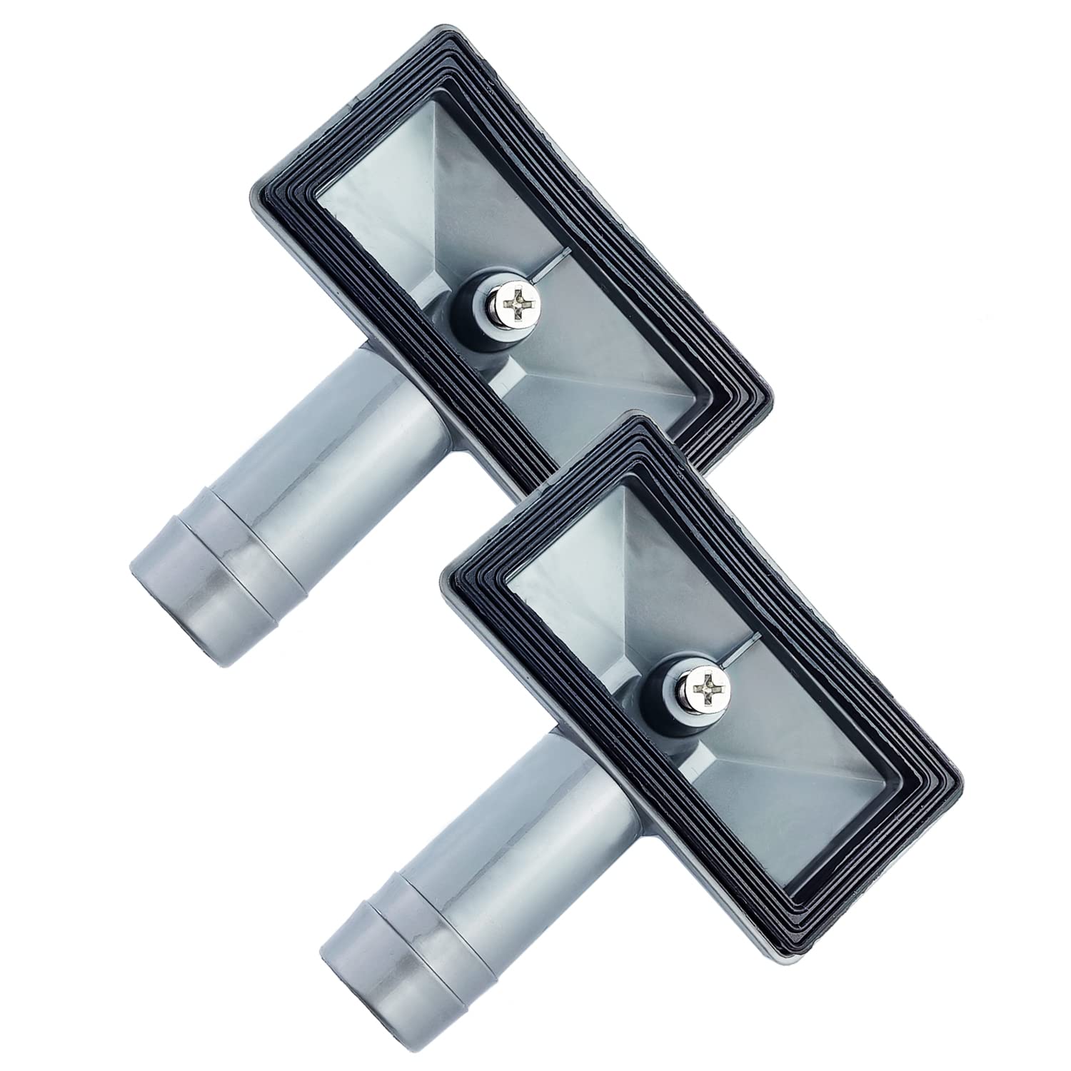 Qrity 2 Pieces Overflow Head Sink Overflow Rectangle Interface, 75x40mm