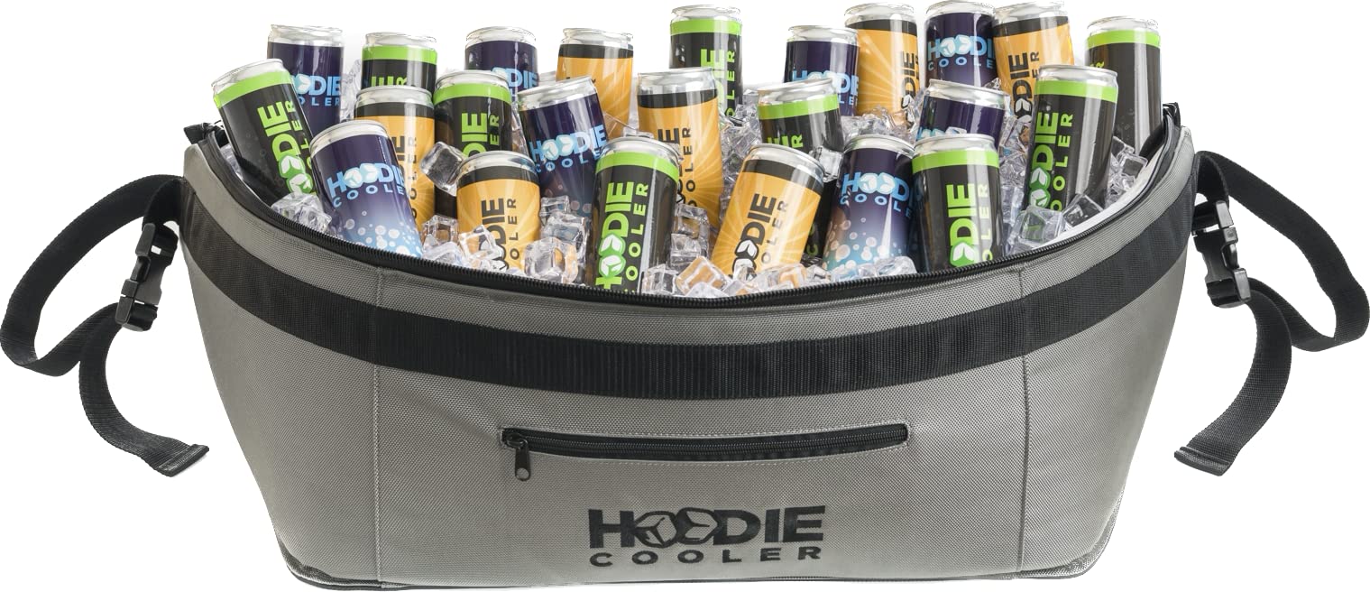 Photo 1 of The Hoodie Cooler - Golf Cart Cooler Bag - Insulated Cooler Bag - Keep Drinks Ice Cold (Black) (Grey)