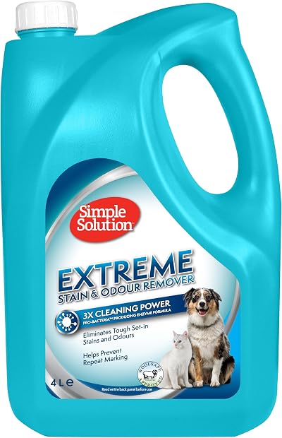 Simple Solution Extreme Pet Stain and Odour Remover 4 L Enzymatic Cleaner