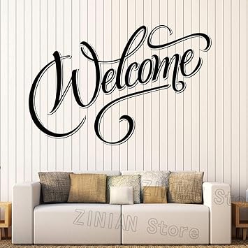 Pegatinas De Pared Bienvenido Letras Decoracion Para El Hogar