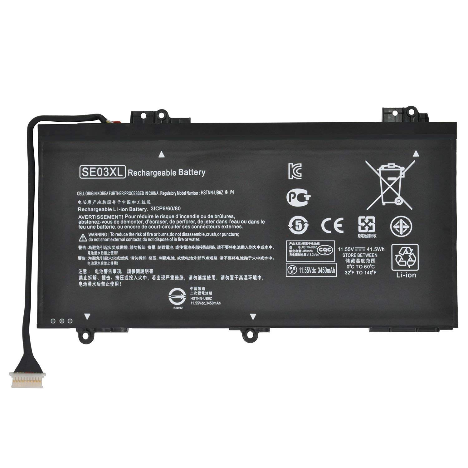 ASKC 41.5Wh SE03XL Laptop Battery for HP Pavilion 14-AL100 14-AL125TX 14-AL136TX 14-AL027TX 14-AL028TX Series HSTNN-LB7G HSTNN-UB6Z TPN-Q171 849908-850 849568-421 849568-541