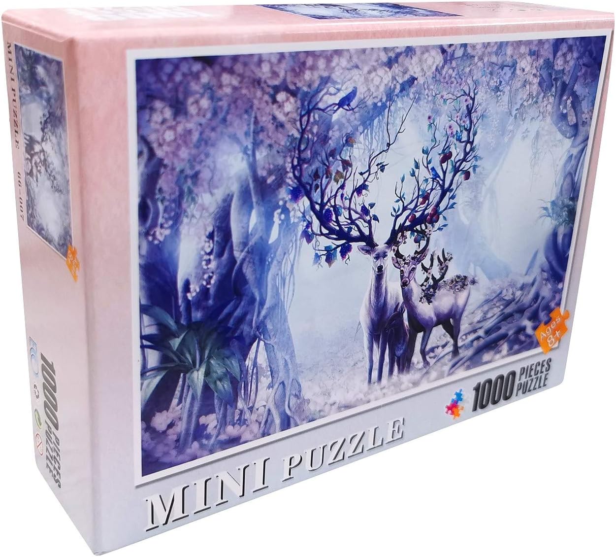 Yellow wang Puzzles 1000 Teile Elchfamilie, 1000 Stück Spiel Puzzles für Erwachsene Kinder