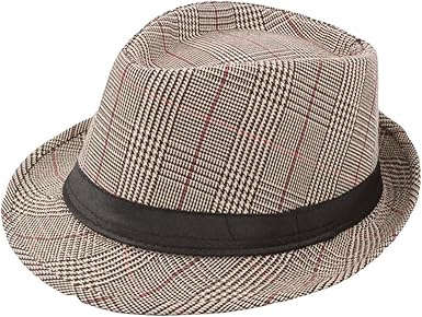 houndstooth fedora hat