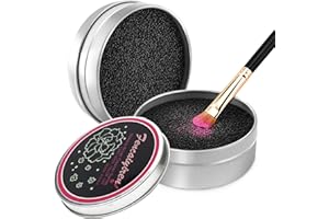 VANVENE 2 Pack Cleaner Sponge, Dry Makeup Brushes Cleaner Eye Shadow or Blush Color Removal Quickly Switch to Next Color