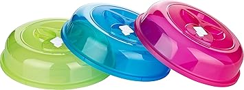 Kigima Mikrowellendeckel 3er Set mit Entlüftungslöchern in 3