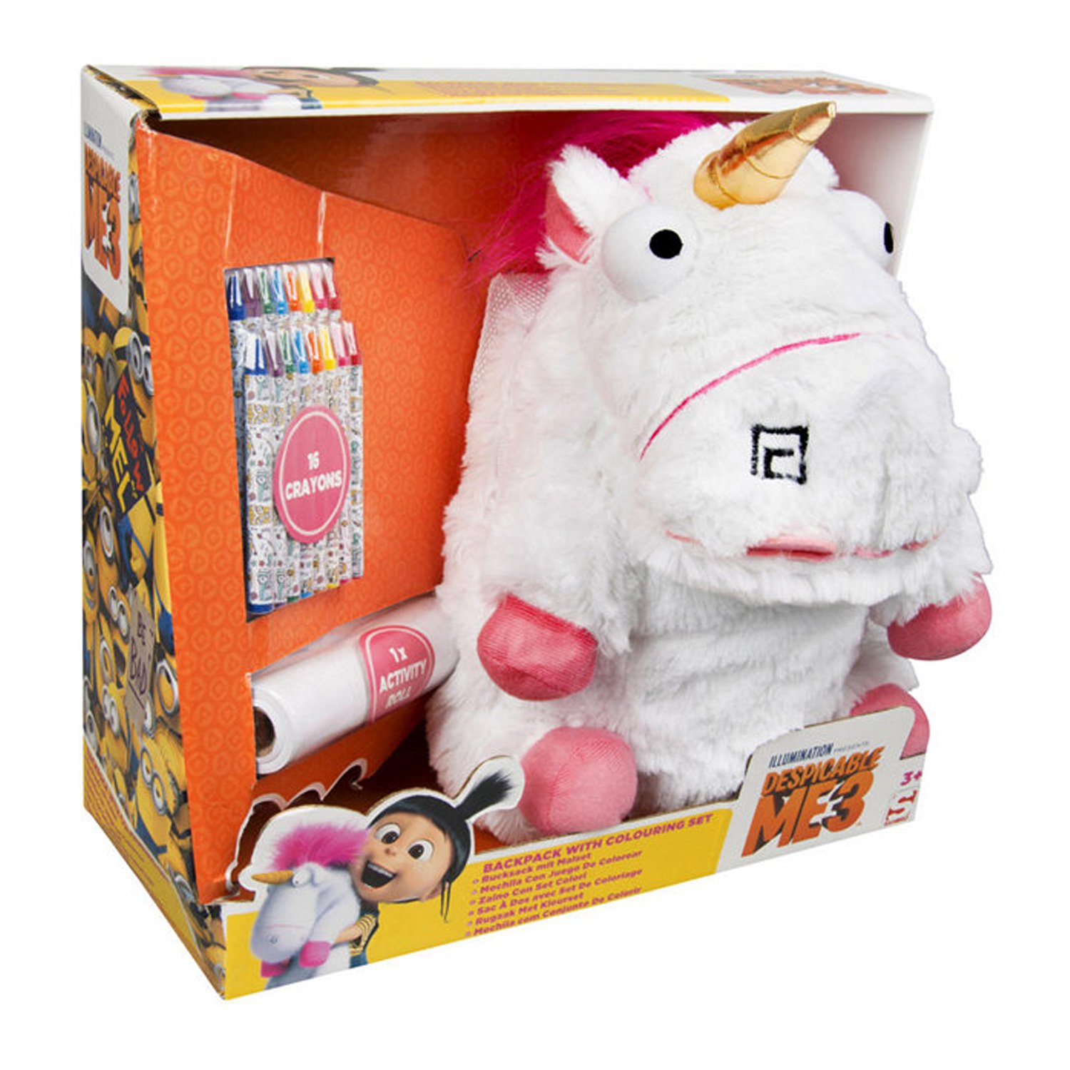 Moi Moche et Méchant Fluffy la Licorne Petit Sac Dos Moi Moche et Méchant Fluffy la Licorne Petit Sac Dos Accessoires de Coloriage Amazon Jeux et Jouets