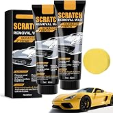 2 PCS Car Scratch Removal Wax, 2025 Upgraded Scratch Remover for Vehicles, Car Polishing Wax, CarScratch Remover Kit with Sponge, Scratch Remover for Vehicles Deep Scratches
