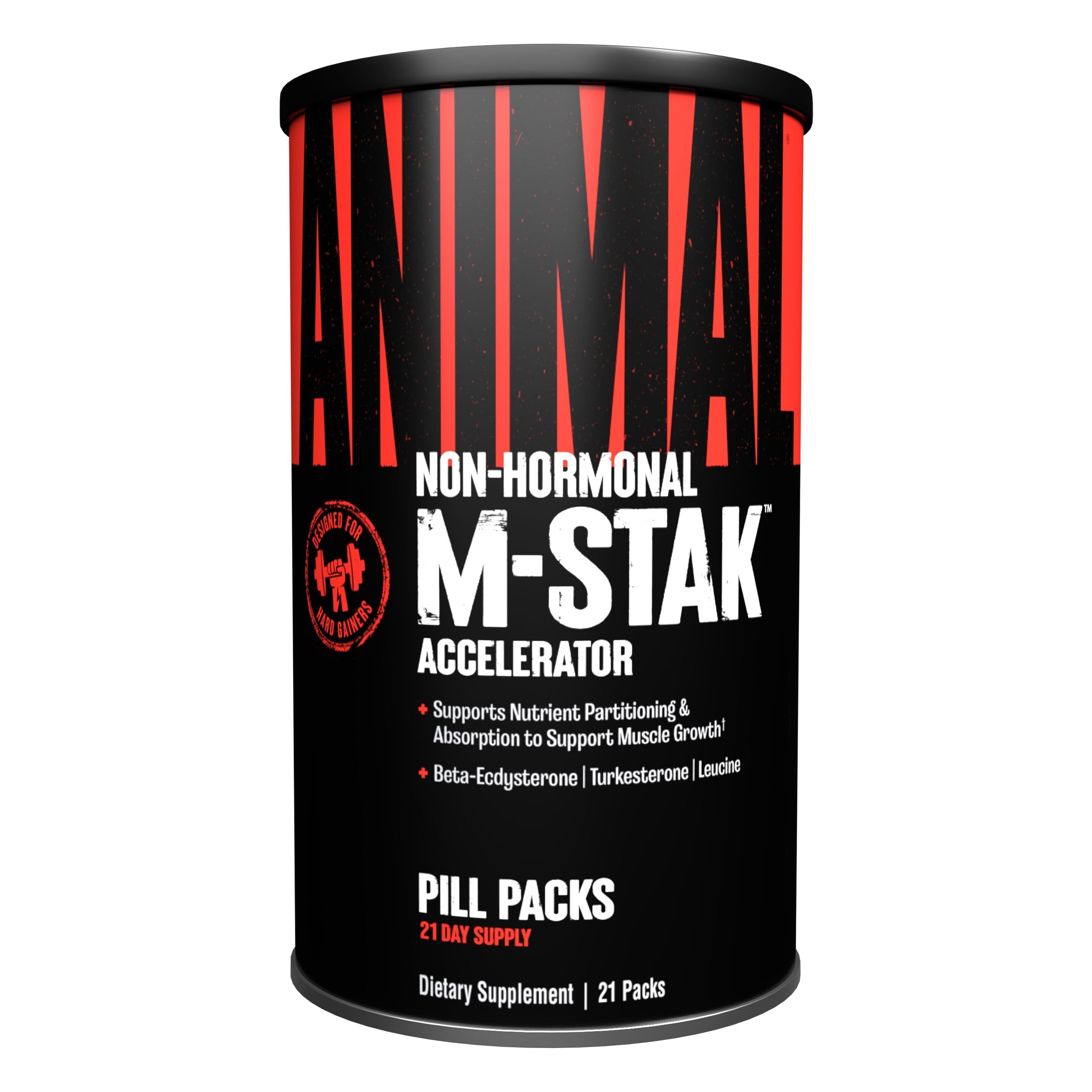 Animal TNT+ Test Booster & M-Stak Muscle Building Stack for Men - 21 Count