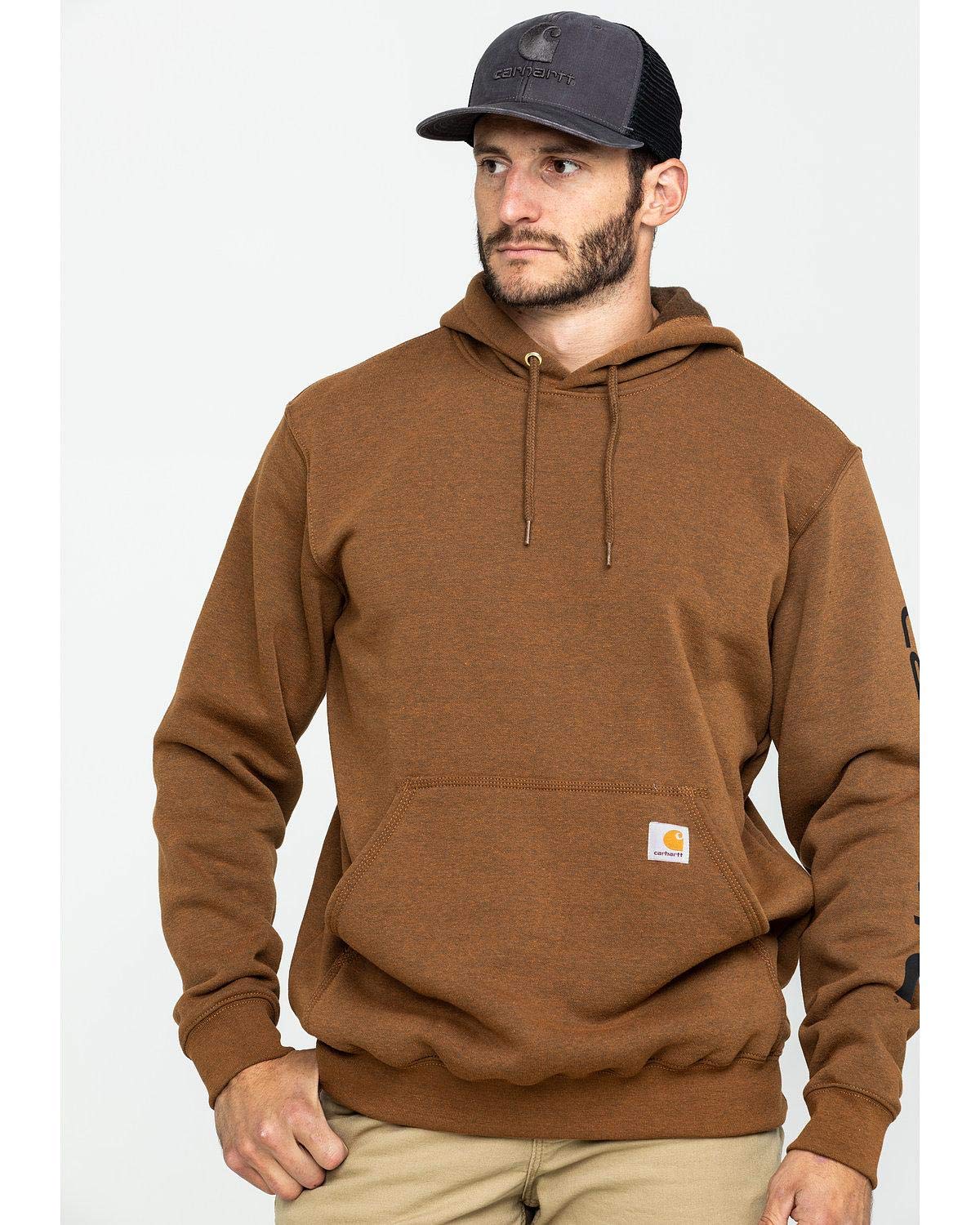 carhartt sleeve logo hoodie