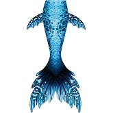 FOLOEO Mermaid Tails for Swimming, Mermaid Swimsuit Costume Set Bathing Suits for Adult &amp; Teen Sizes