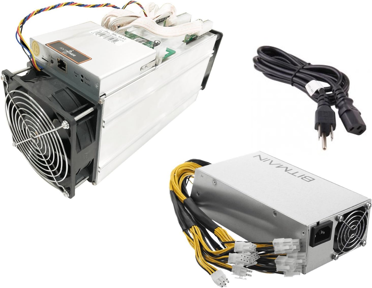 Bitmain Antminer S9i ~13.5TH/s @ .097W/GH 16nm ASIC Bitcoin Miner Include Bitmain APW3++ PSU and Power Cord (S9i 13.5T+PSU)