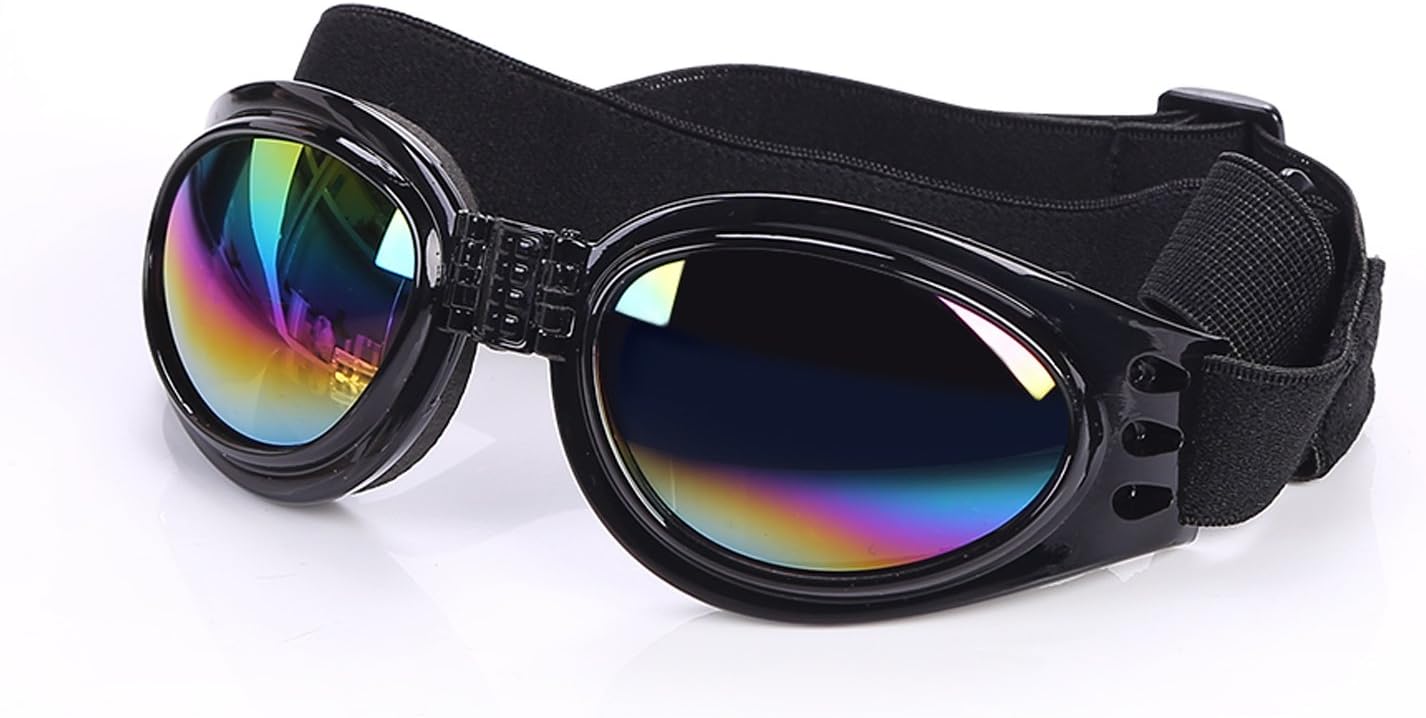 Hundebrille Mit UV-Schutz – Verstellbar, Windgeschützt, Weich & Bequem (Größe M/L)
