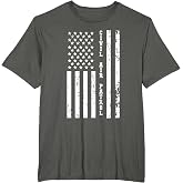 USAF Cap United States Air Force Civil Air Patrol w US Flag T-Shirt