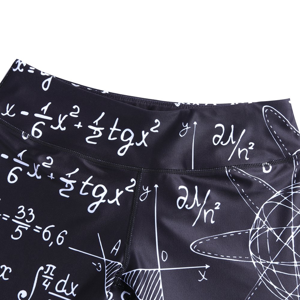 TUONROAD High Waist Printed Leggings Tummy Control Fitness Active Workout Running Jogging Gym Yoga Pants Activewear (Formula-1, M)