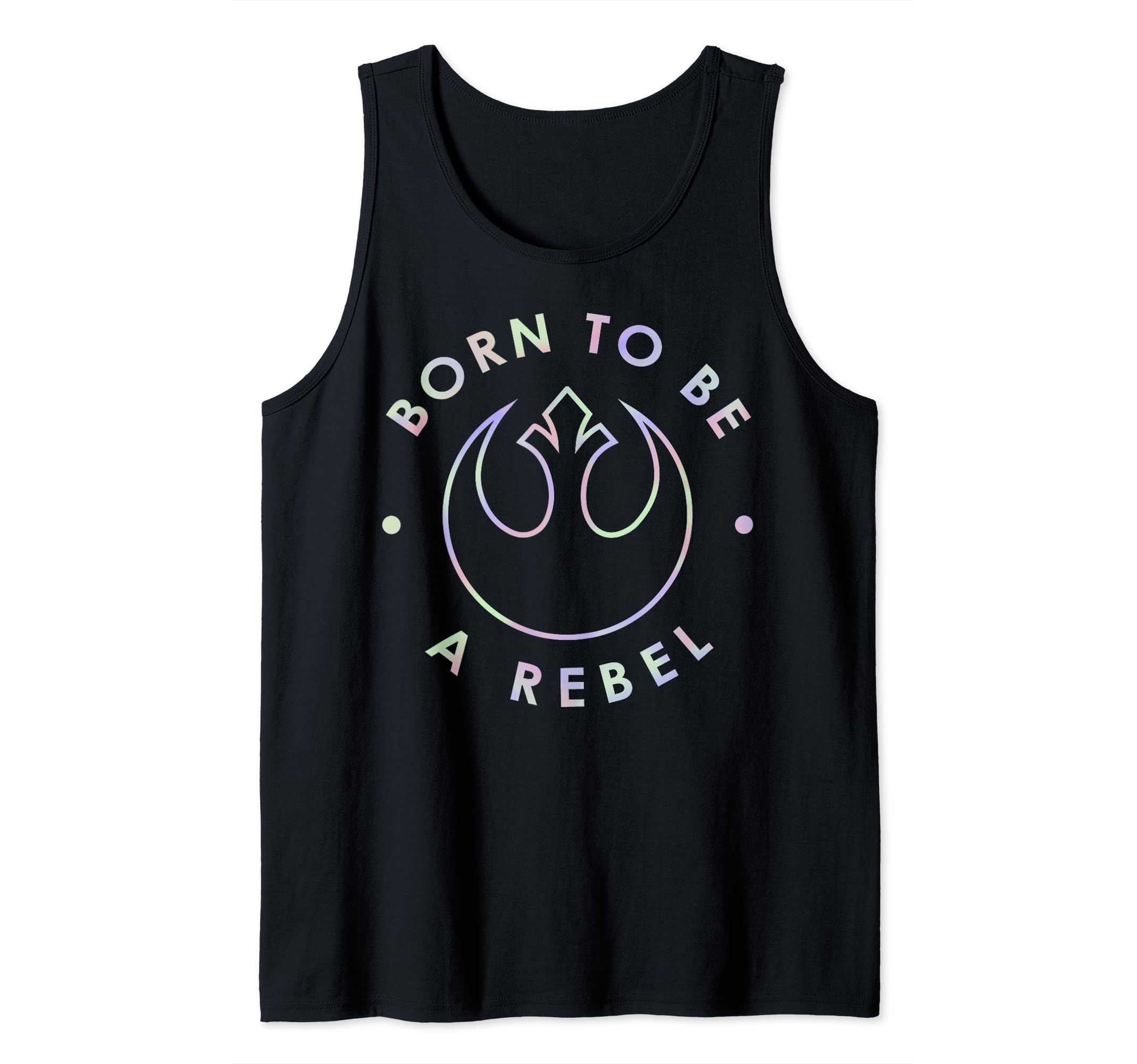 Star Wars Born To Be A Rebel Rainbow Tank Top